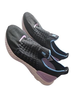 Nike Phantom Slip‑On Running Shoes Women’s Black Purple Blue Lightweight Comfort